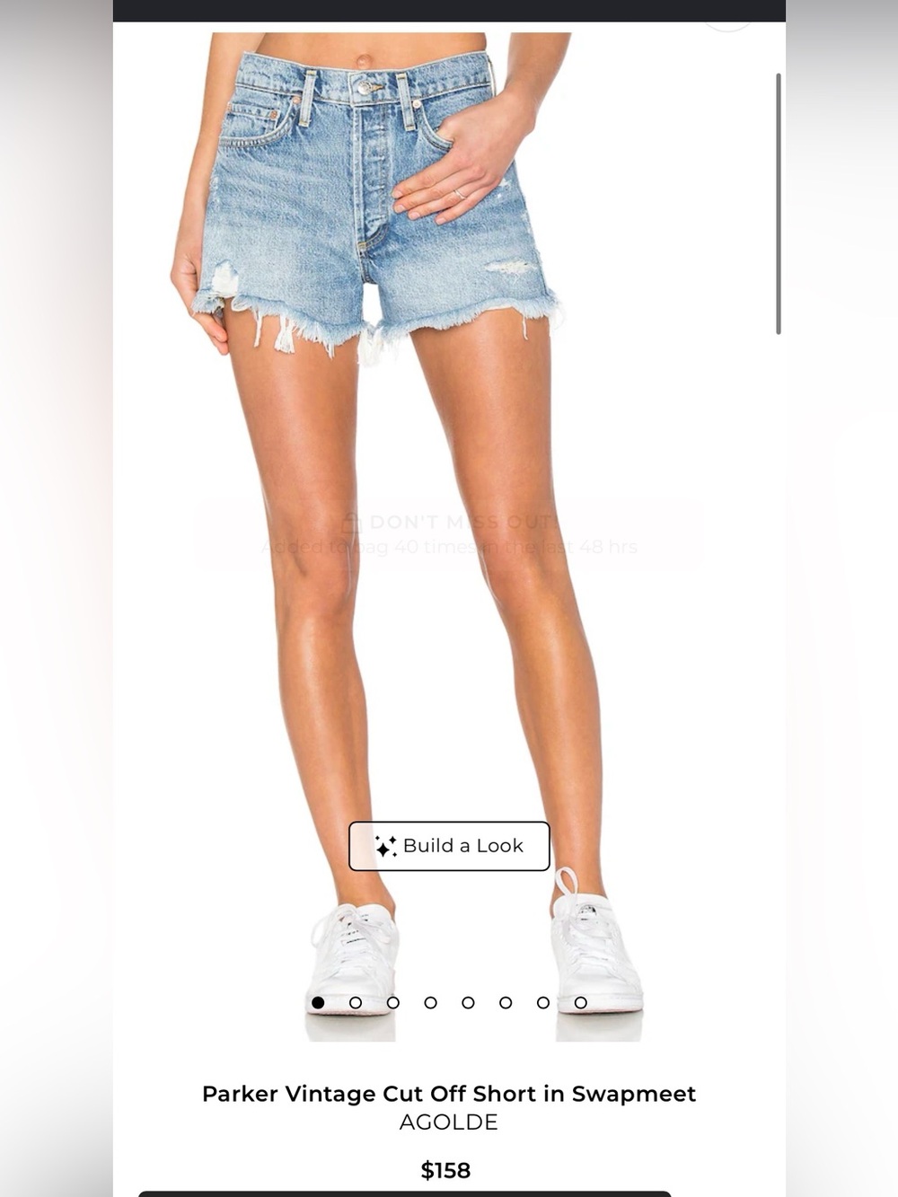 Agolde Denim Shorts Size 25